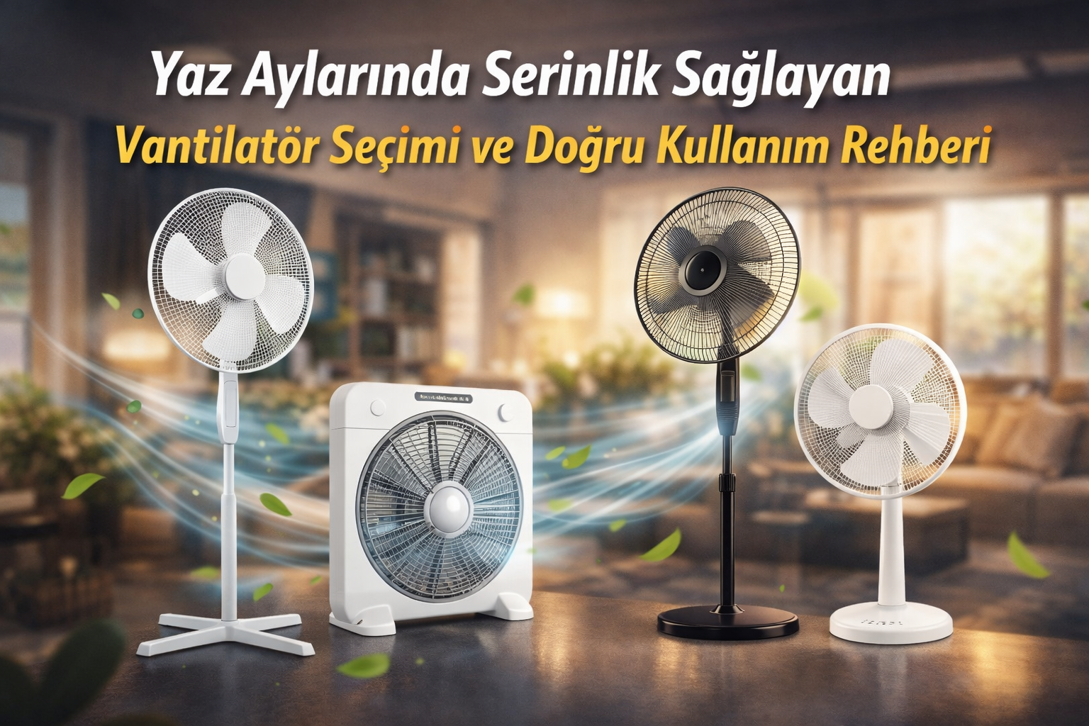 Yaz Aylarında Serinlik Sağlayan Vantilatör Seçimi ve Doğru Kullanım Rehberi