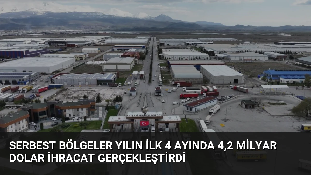 Serbest Bölgeler Yılın İlk 4 Ayında 4,2 Milyar Dolar İhracat Gerçekleştirdi