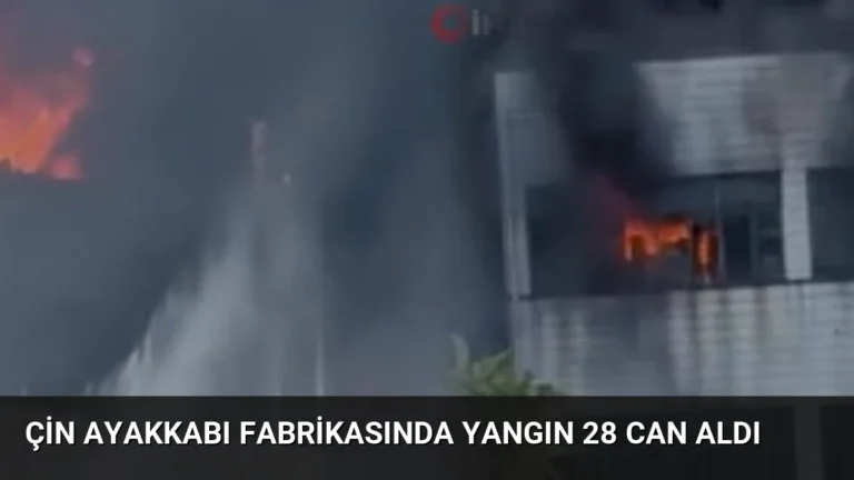 Çin Ayakkabı Fabrikasında Yangın 28 Can Aldı