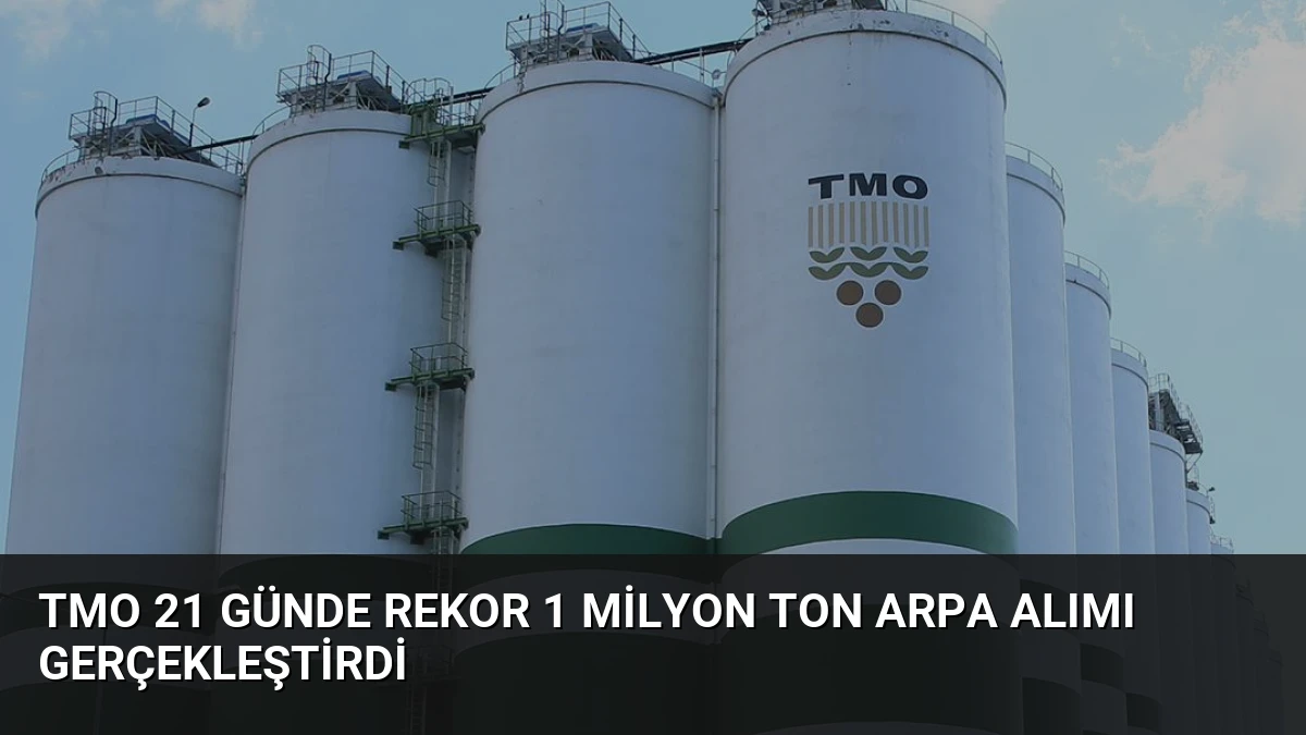 TMO 21 Günde Rekor 1 Milyon Ton Arpa Alımı Gerçekleştirdi