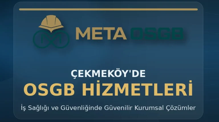 Meta OSGB Çekmeköy’deki Şirketler İçin Kapsamlı ve Yasal İSG Çözümleri